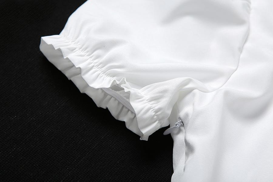 FashionSierra - Fashion elegant bow white female mini dress - Image 11