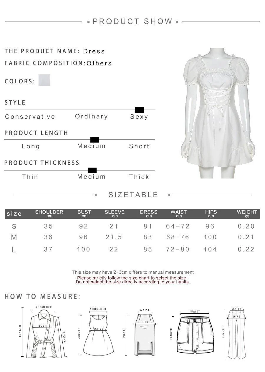FashionSierra - Fashion elegant bow white female mini dress - Image 9