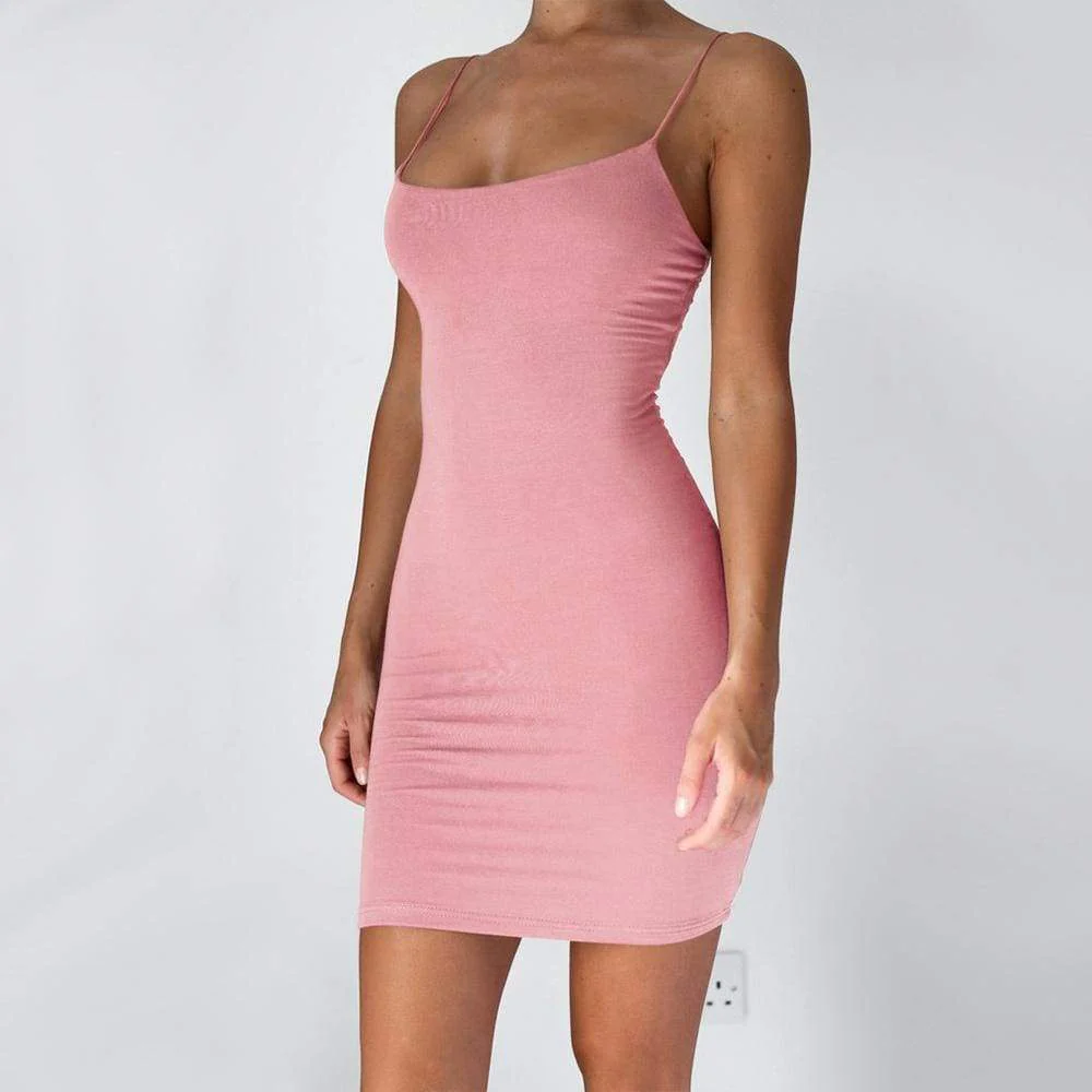 FashionSierra - Women Summer Dress Spaghetti Strap Bodycon  Mini Beach Sundress - Image 7