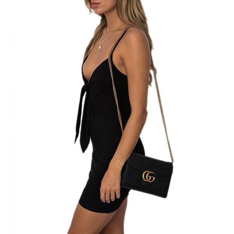 FashionSierra - Women's Sleeveless Slip Strap Front Bow-knot Dress Sexy Party Dress - Image 10